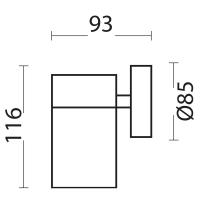 Horoz Manolya-1 GU10 Duylu (Max 35W) Bahçe Aydınlatması (Duvar Aplik) 075-008-0001-0100