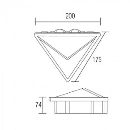 Horoz Dragon 15W Günışığı(3000K) LED Bahçe Aydınlatması (Duvar Aplik) 076-060-0015-0104