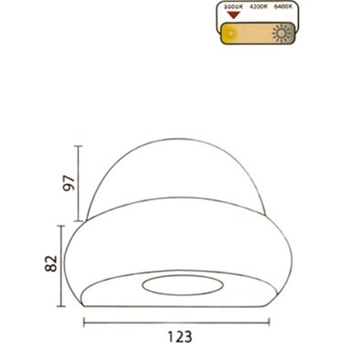 Horoz Forza-10 10W Günışığı(3000K) LED Bahçe Aydınlatması (Duvar Aplik) 076-097-0010-0104